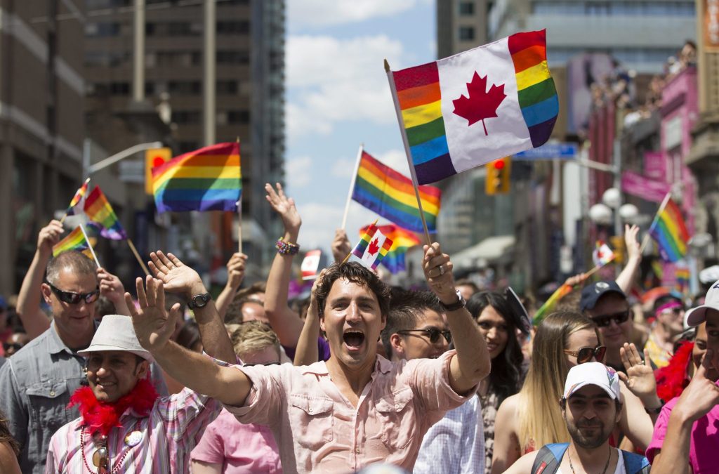 Justin Trudeau na gay pride