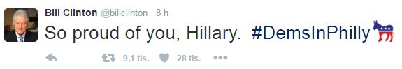 Tweet Billa Clintona
